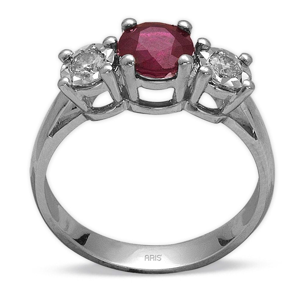 1,20 ct Rubin Diamant Ring