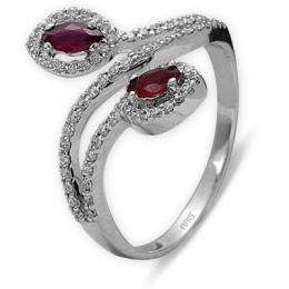 0,30 ct Rubin Diamant Ring